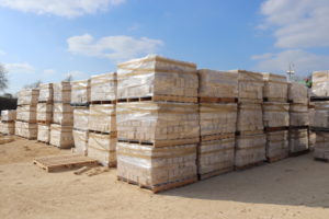 Our quarry stone on pallets
