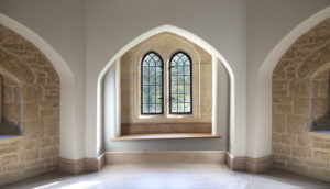 Ornate stone window