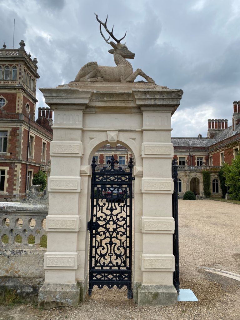 Stone gateway at Somerleyton Hall